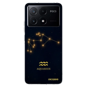 Picasee Xiaomi Poco X6 Pro Hülle - Transparentes Silikon - AQUARIUS