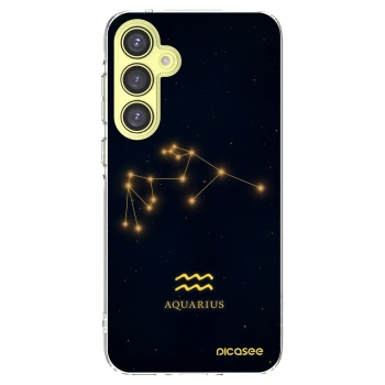 Picasee Samsung Galaxy A35 5G A356B Hülle - Transparentes Silikon - AQUARIUS