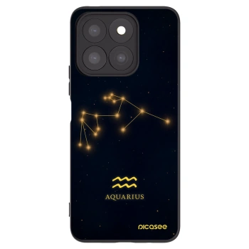 Picasee Honor X8b Hülle - Schwarzes Silikon - AQUARIUS