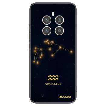 Picasee Realme 12 Pro 5G Hülle - Schwarzes Silikon - AQUARIUS