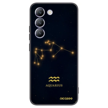 Picasee Vivo V40 SE 5G Hülle - Schwarzes Silikon - AQUARIUS