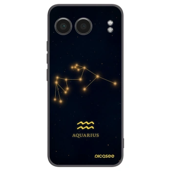 Picasee OnePlus Nord 4 Hülle - Schwarzes Silikon - AQUARIUS
