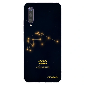 Picasee Xiaomi Mi 9 Hülle - Transparentes Silikon - AQUARIUS