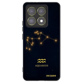 Picasee Xiaomi 14T Hülle - Schwarzes Silikon - AQUARIUS