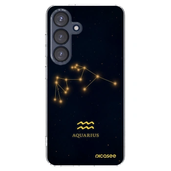 Picasee Samsung Galaxy S25 5G Hülle - Transparentes Silikon - AQUARIUS