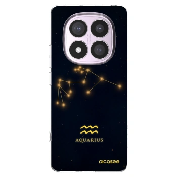 Picasee Xiaomi Redmi Note 14 Pro 4G Hülle - Transparentes Silikon - AQUARIUS