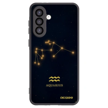 Picasee Samsung Galaxy A26 5G A266B Hülle - Schwarzes Silikon - AQUARIUS