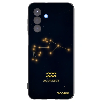 Picasee Samsung Galaxy A17 5G Hülle - Schwarzes Silikon - AQUARIUS