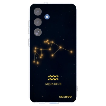 Picasee Samsung Galaxy S25 FE 5G Hülle - Transparentes Silikon - AQUARIUS