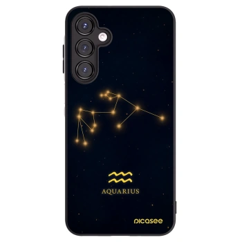 Picasee Samsung Galaxy A16 4G Hülle - Schwarzes Silikon - AQUARIUS