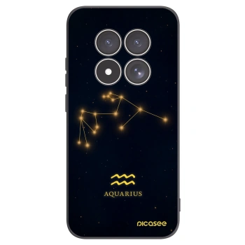 Picasee Xiaomi Redmi Note 15 Pro 5G Hülle - Schwarzes Silikon - AQUARIUS