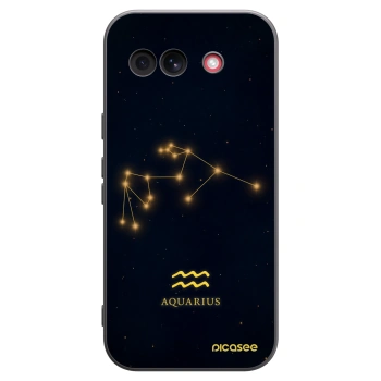 Picasee Google Pixel 10a Hülle - Schwarzes Silikon - AQUARIUS