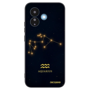 Picasee Xiaomi Redmi Note 17 Pro 5G Hülle - Schwarzes Silikon - AQUARIUS