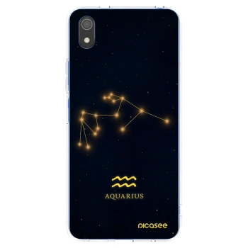 Picasee Xiaomi Redmi 7A Hülle - Transparentes Silikon - AQUARIUS