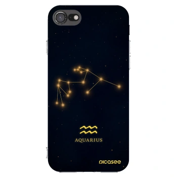 Picasee Apple iPhone 8 Hülle - Transparentes Silikon - AQUARIUS