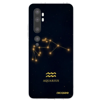 Picasee Xiaomi Mi Note 10 (Pro) Hülle - Transparentes Silikon - AQUARIUS