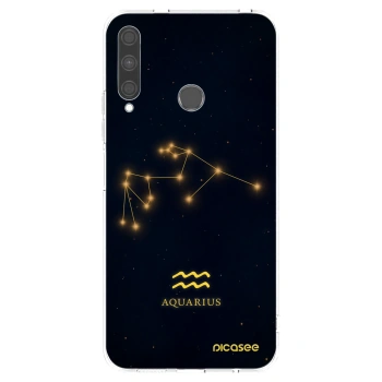 Picasee Huawei P40 Lite E Hülle - Transparentes Silikon - AQUARIUS