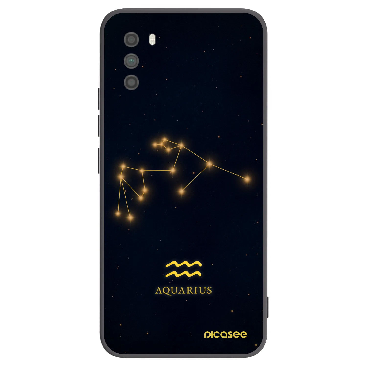 Picasee Xiaomi Poco M3 Hülle - Schwarzes Silikon - AQUARIUS