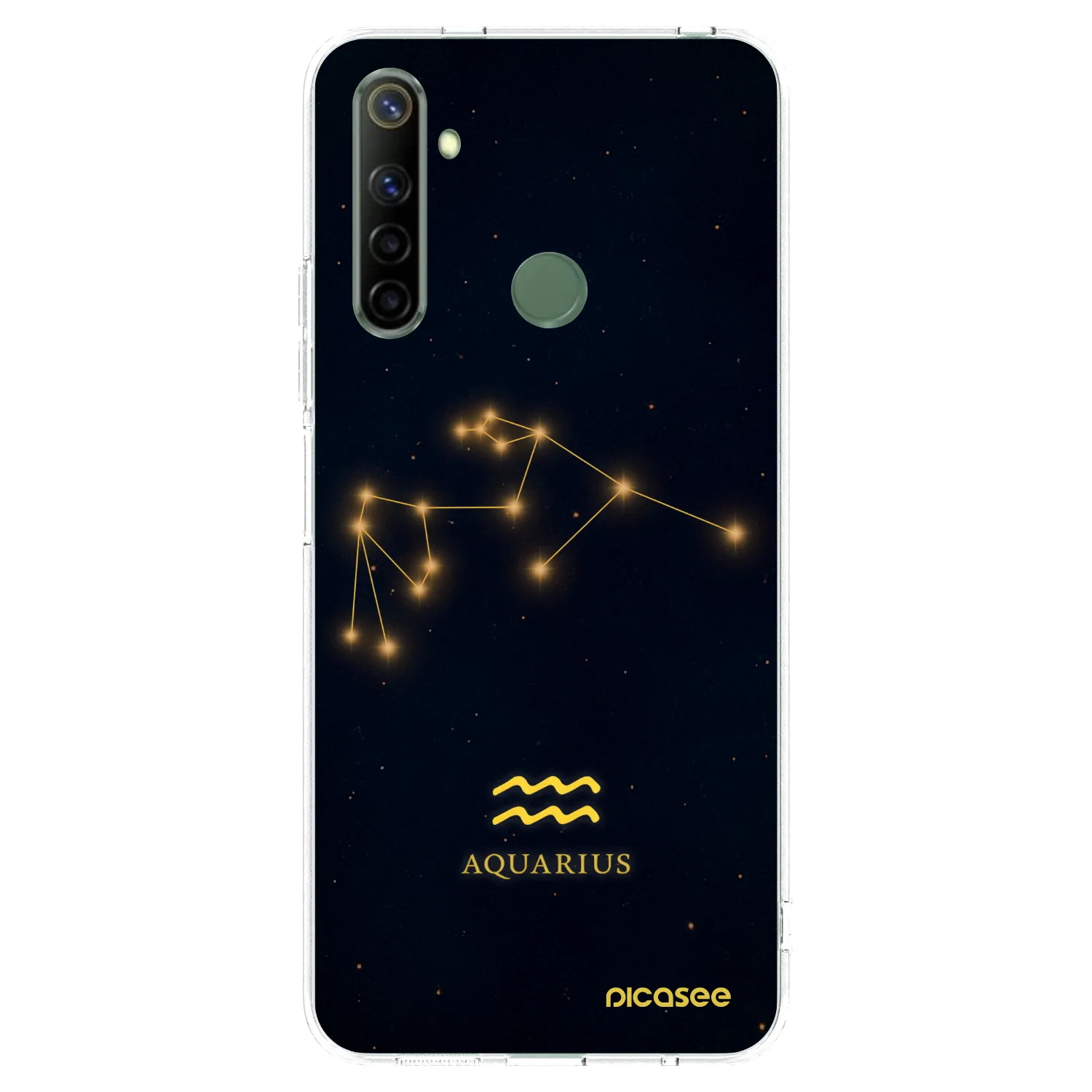 Picasee Realme 6i Hülle - Transparentes Silikon - AQUARIUS