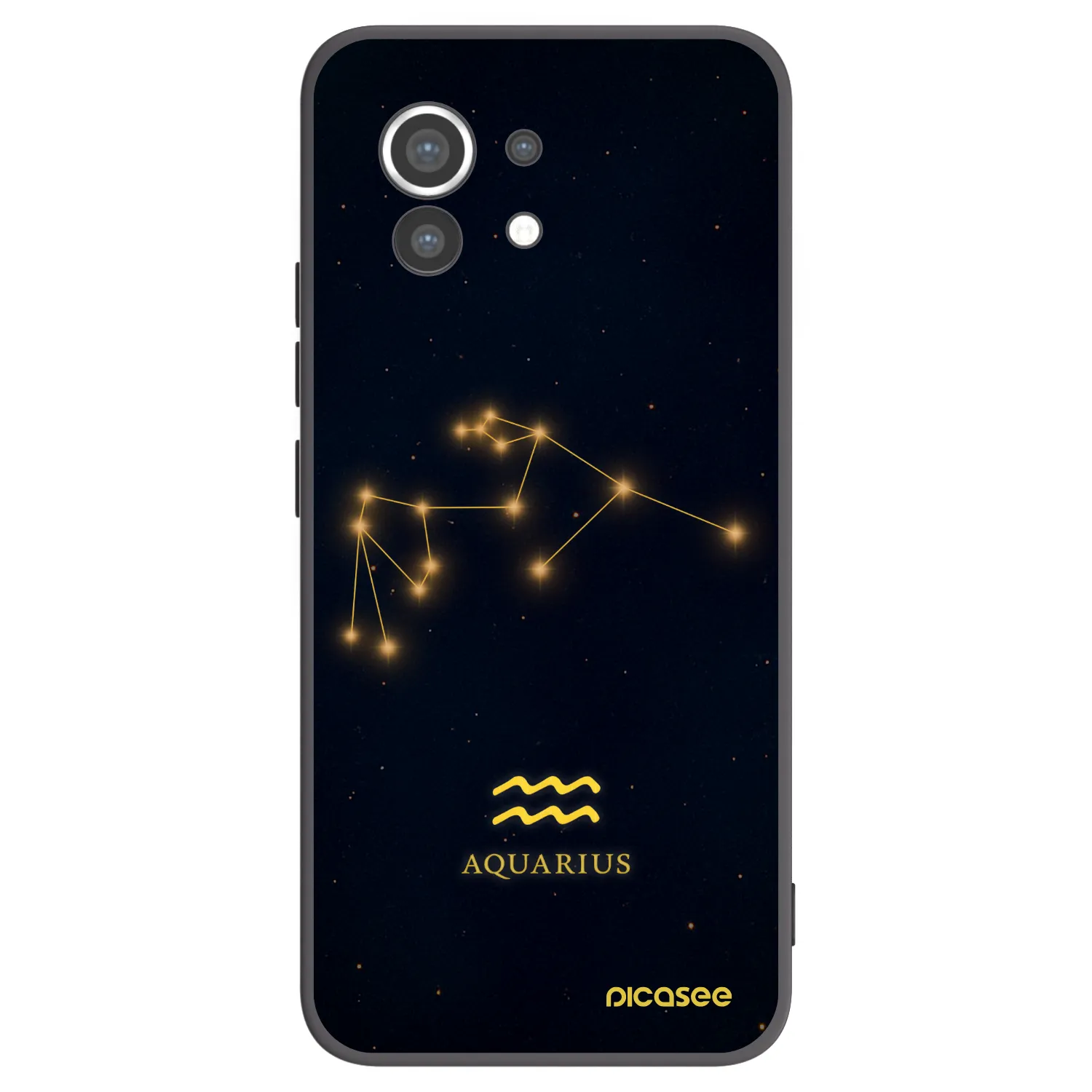 Picasee Xiaomi Mi 11 Hülle - Schwarzes Silikon - AQUARIUS