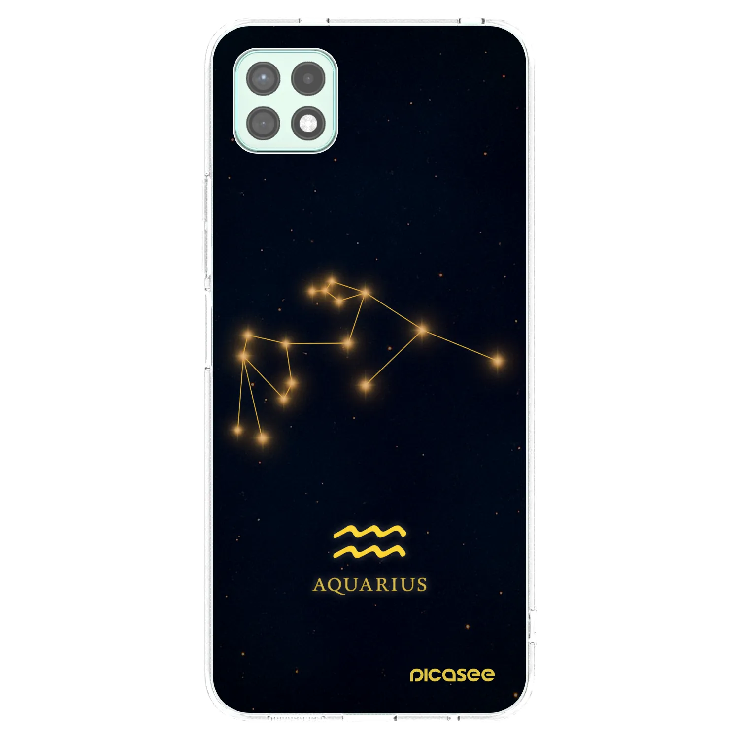Picasee Samsung Galaxy A22 A226B 5G Hülle - Transparentes Silikon - AQUARIUS