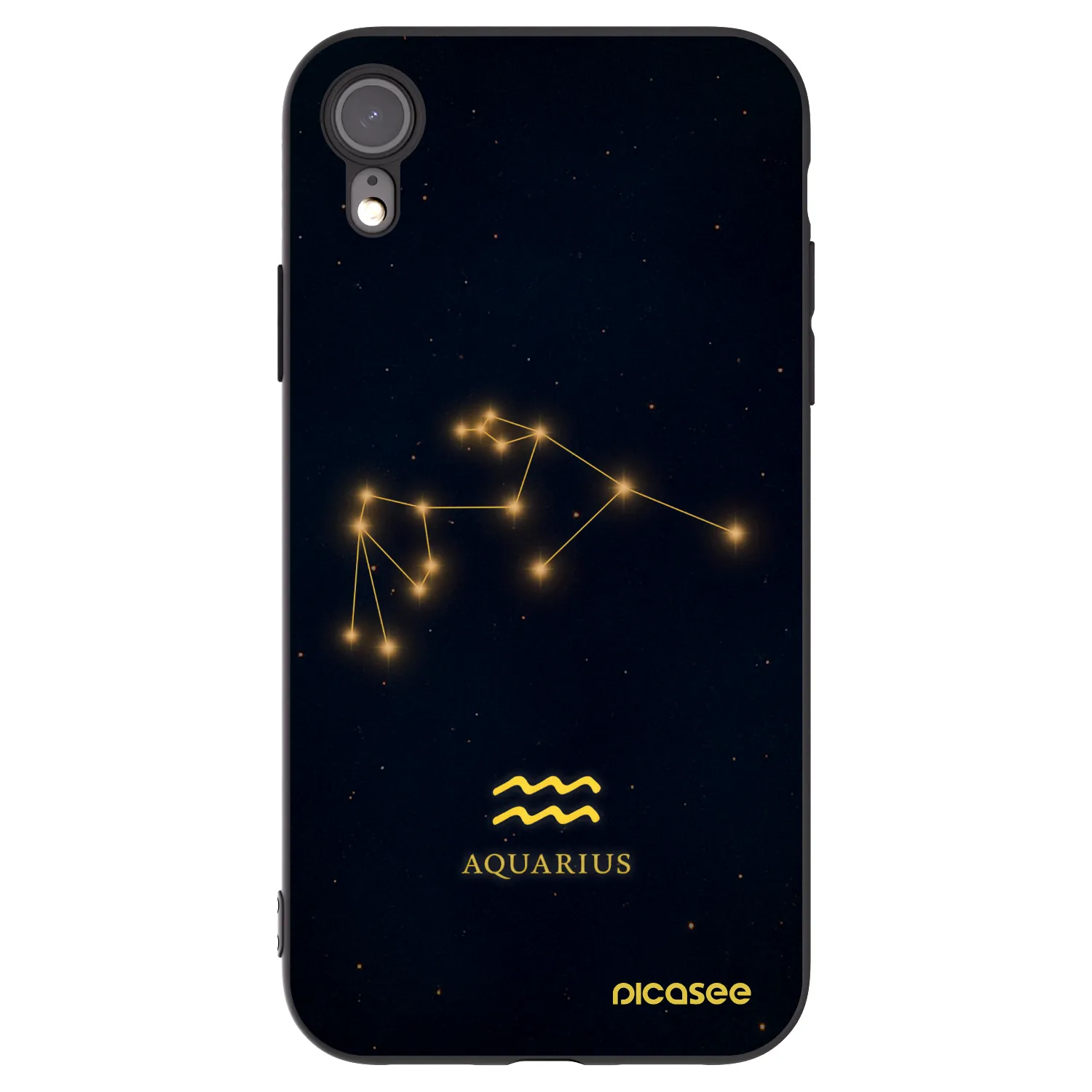 Picasee Apple iPhone 6 Plus/6S Plus Hülle - Schwarzes Silikon - AQUARIUS
