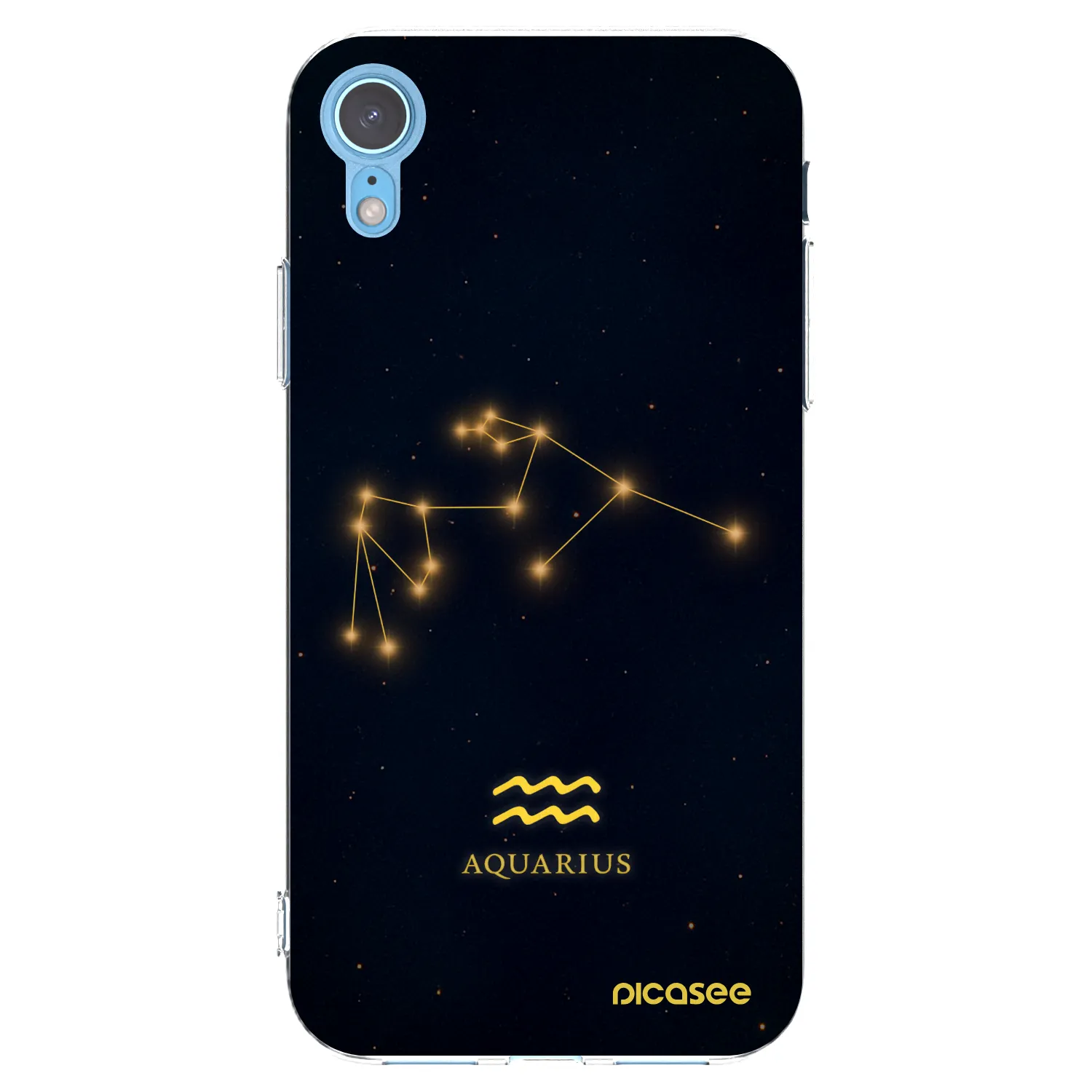 Picasee Apple iPhone XR Hülle - Transparentes Silikon - AQUARIUS
