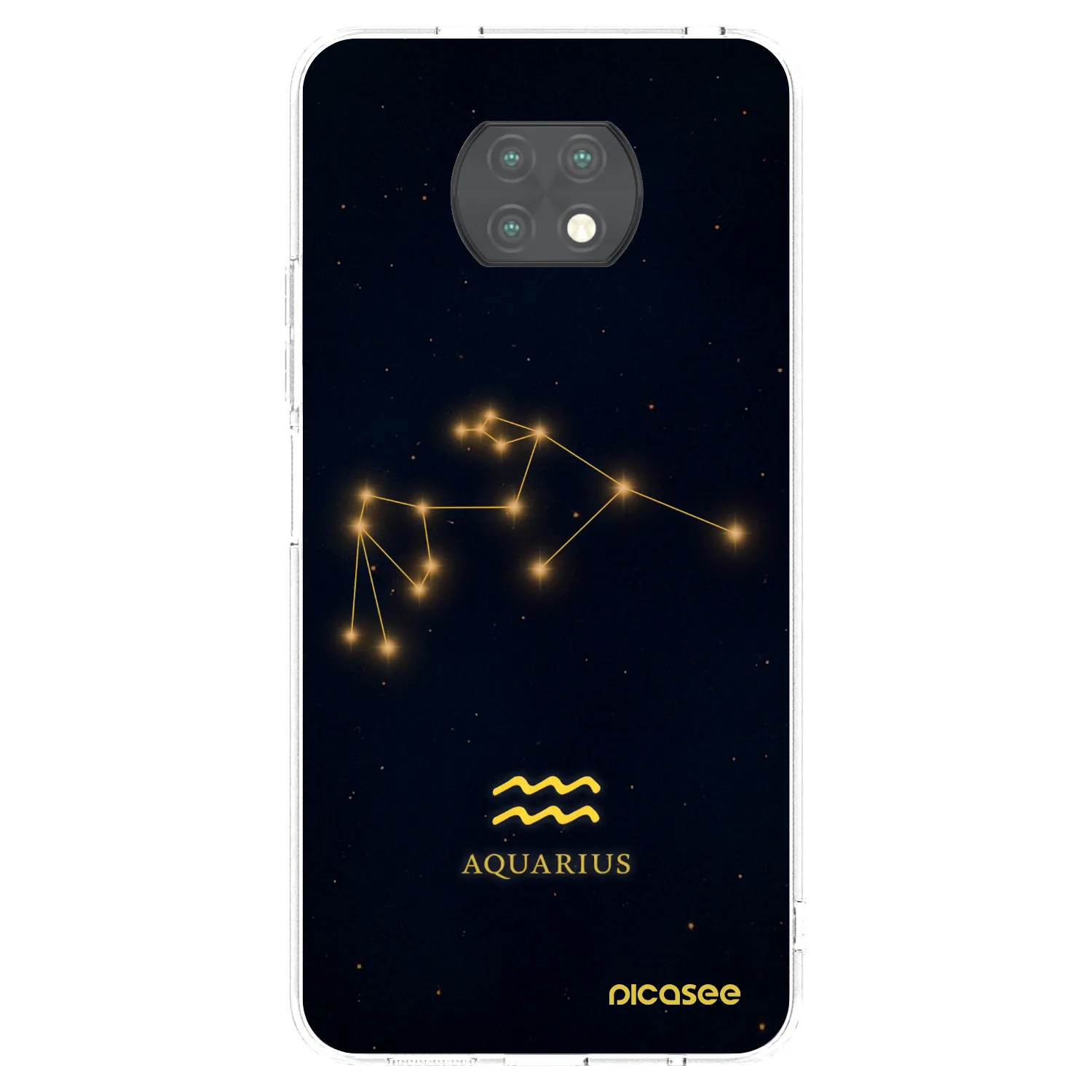 Picasee Xiaomi Redmi Note 9T Hülle - Transparentes Silikon - AQUARIUS