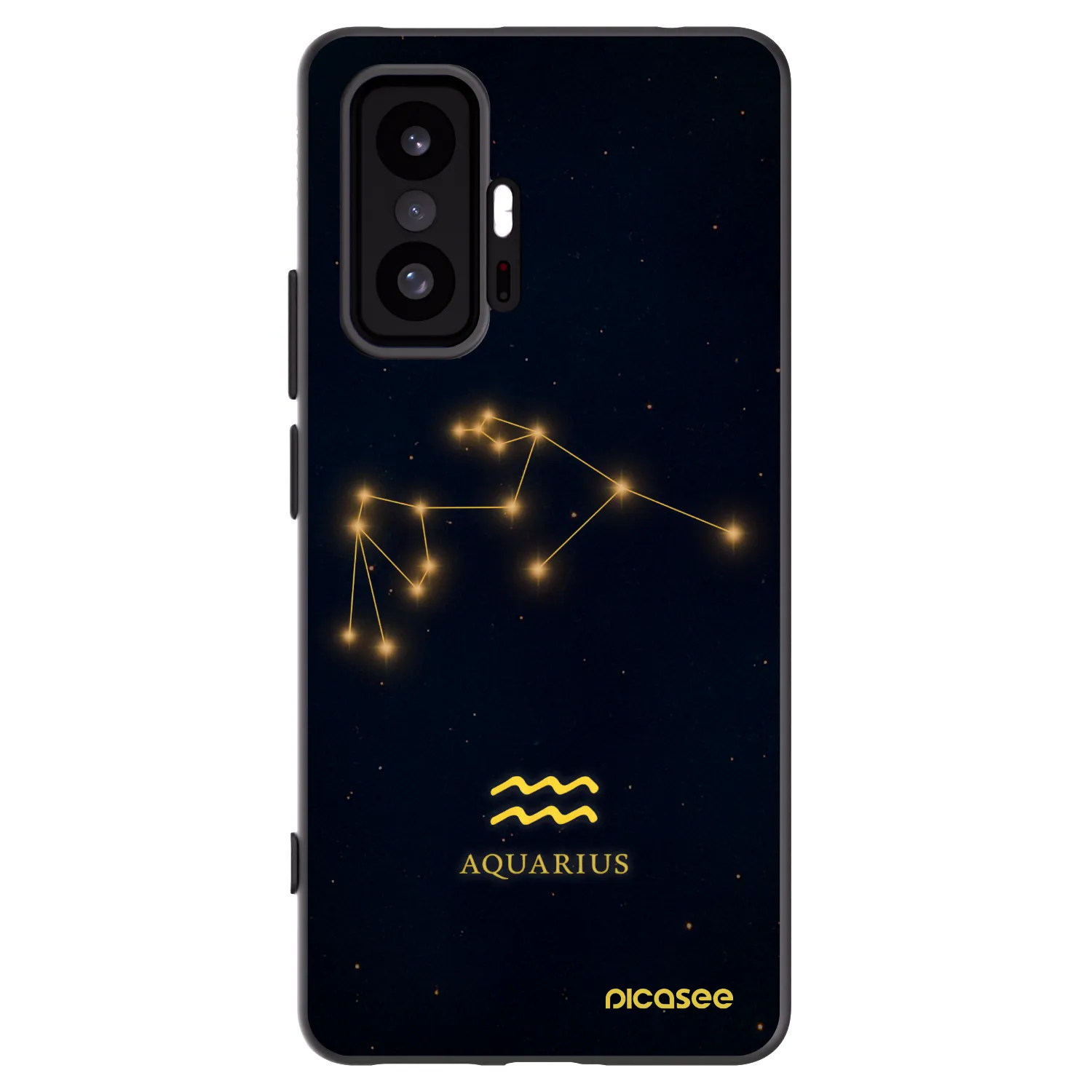 Picasee Xiaomi 11T Pro Hülle - Schwarzes Silikon - AQUARIUS