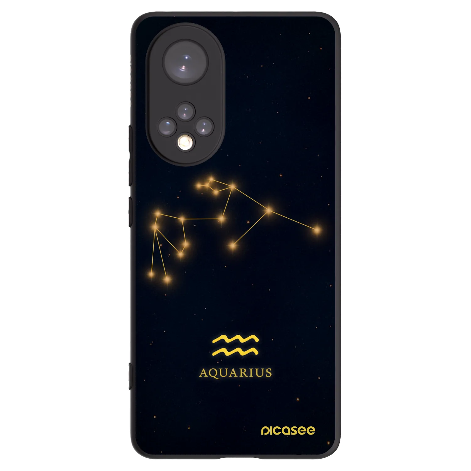 Picasee Honor 50 5G Hülle - Schwarzes Silikon - AQUARIUS