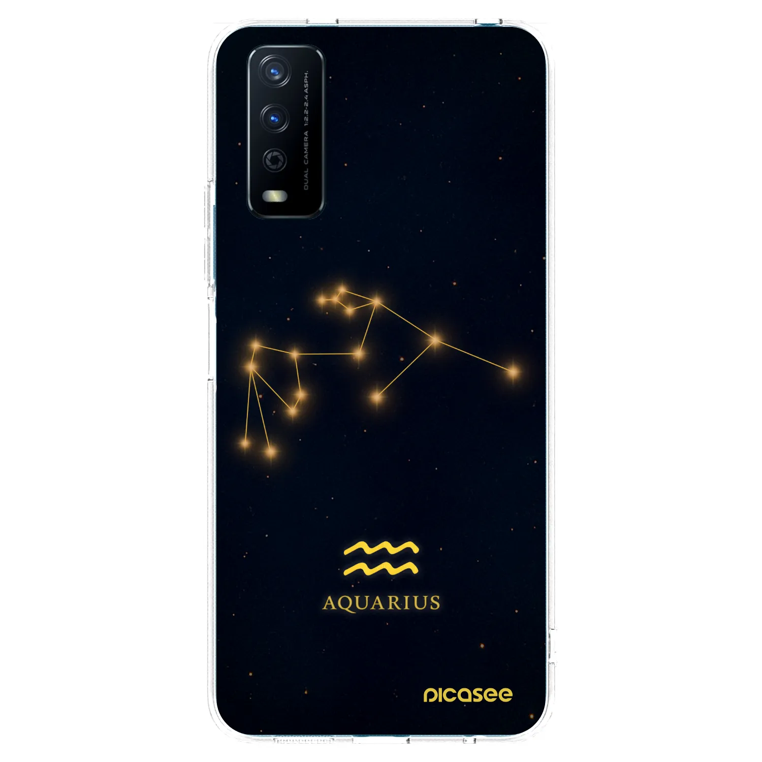 Picasee Vivo Y11s Hülle - Transparentes Silikon - AQUARIUS