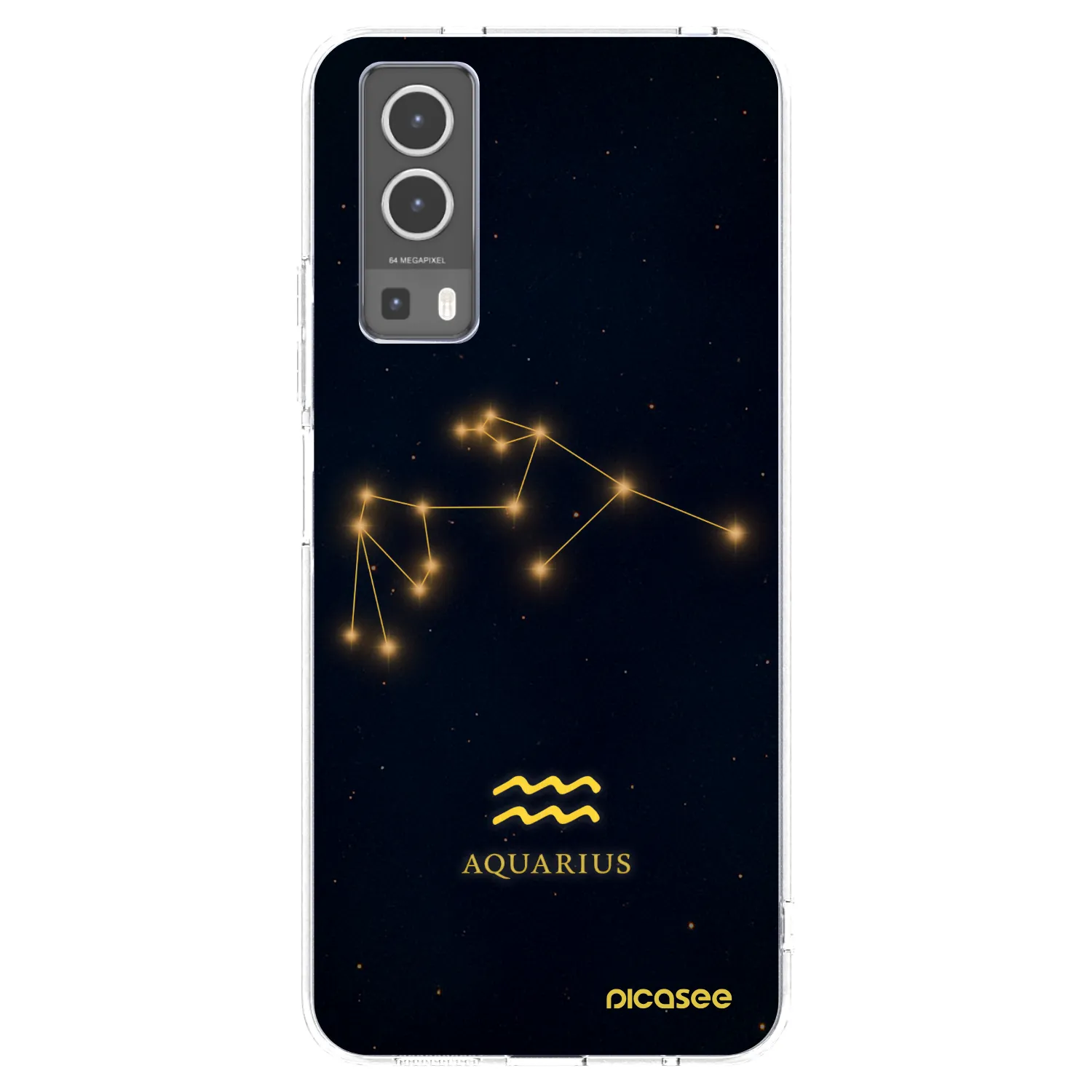 Picasee Vivo Y72 5G Hülle - Transparentes Silikon - AQUARIUS