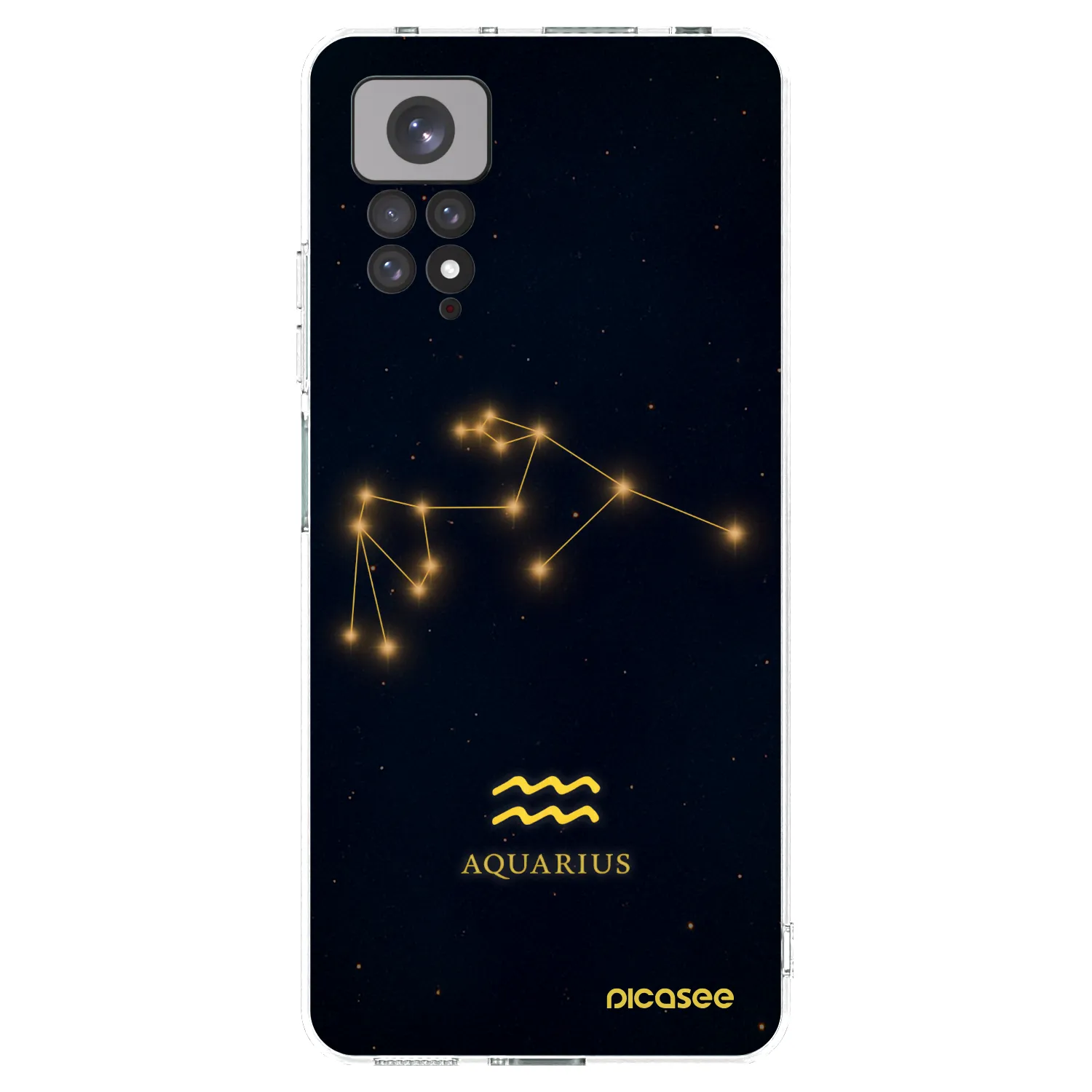 Picasee Xiaomi Redmi Note 11 Hülle - Transparentes Silikon - AQUARIUS