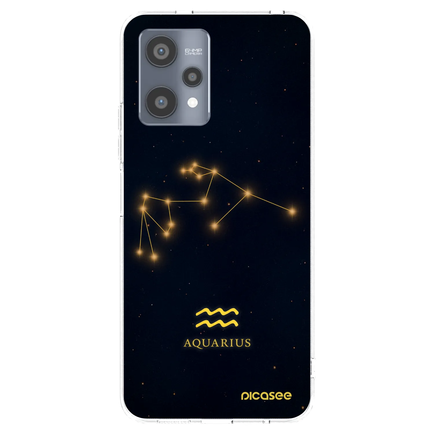 Picasee Realme 9 Pro 5G Hülle - Transparentes Silikon - AQUARIUS