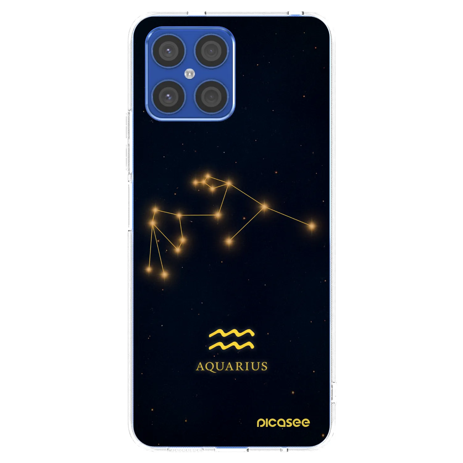 Picasee Honor X8 4G Hülle - Transparentes Silikon - AQUARIUS
