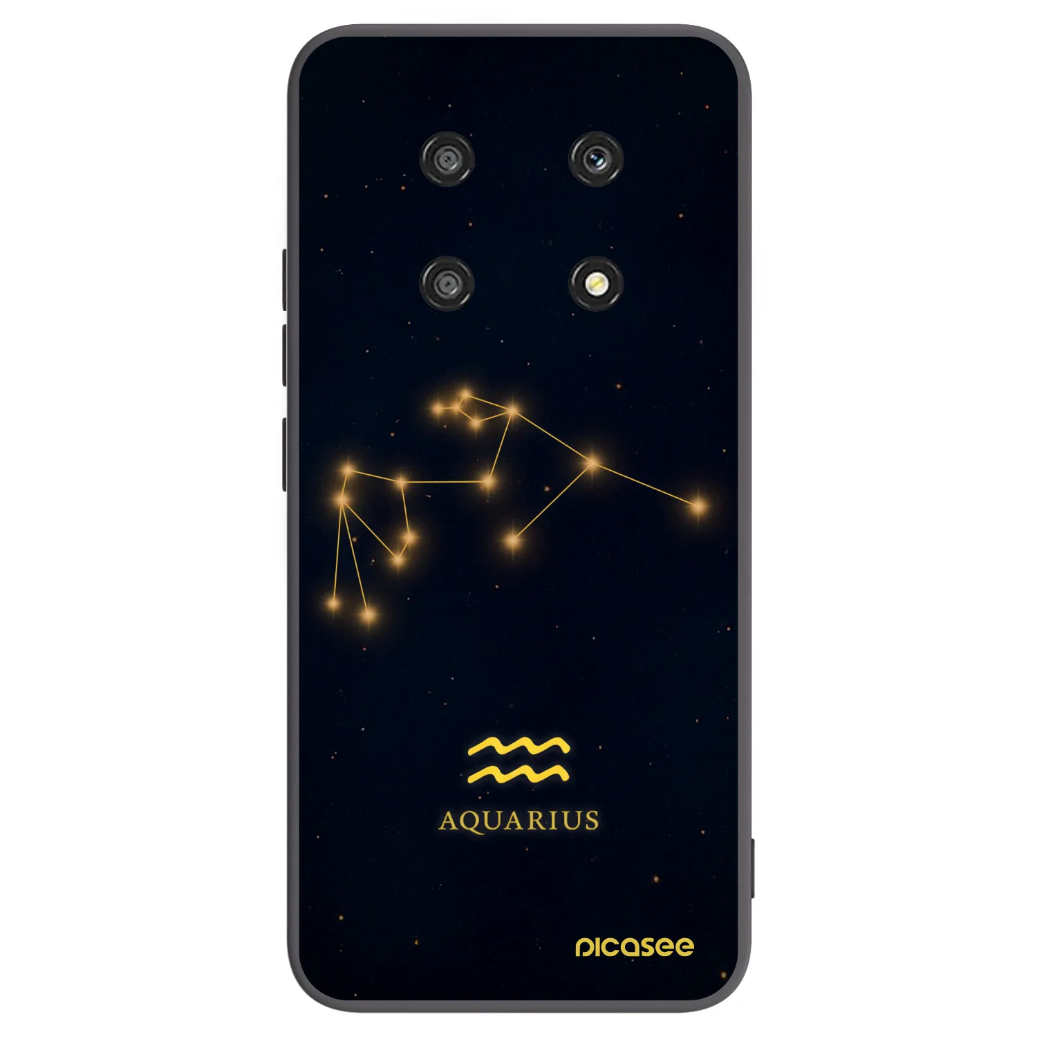 Picasee Honor Magic4 Lite 5G Hülle - Schwarzes Silikon - AQUARIUS