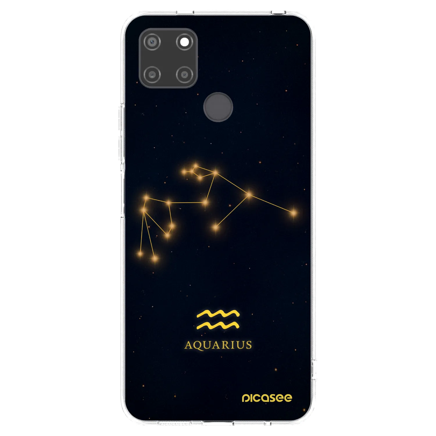 Picasee Realme C21Y Hülle - Transparentes Silikon - AQUARIUS