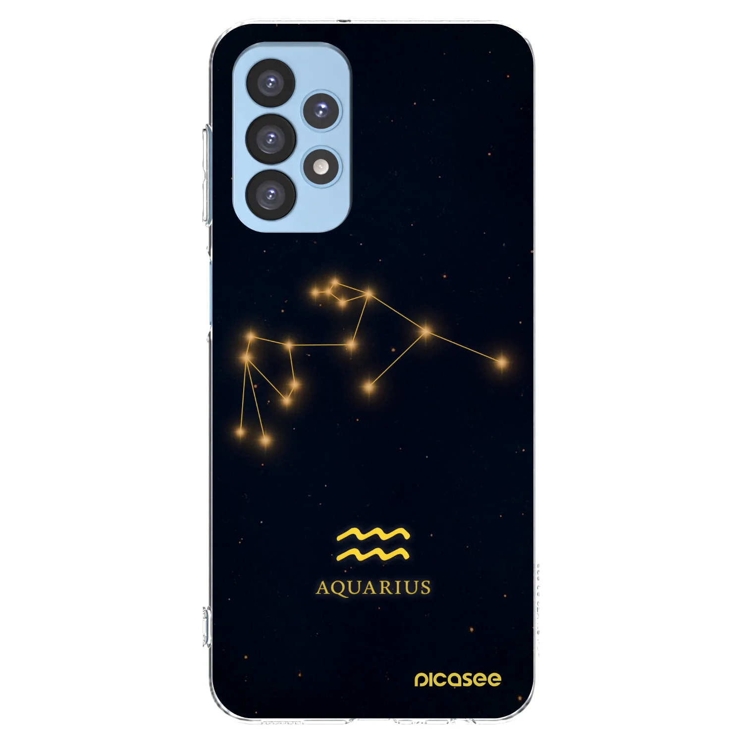 Picasee Samsung Galaxy A23 A235F 4G Hülle - Transparentes Silikon - AQUARIUS