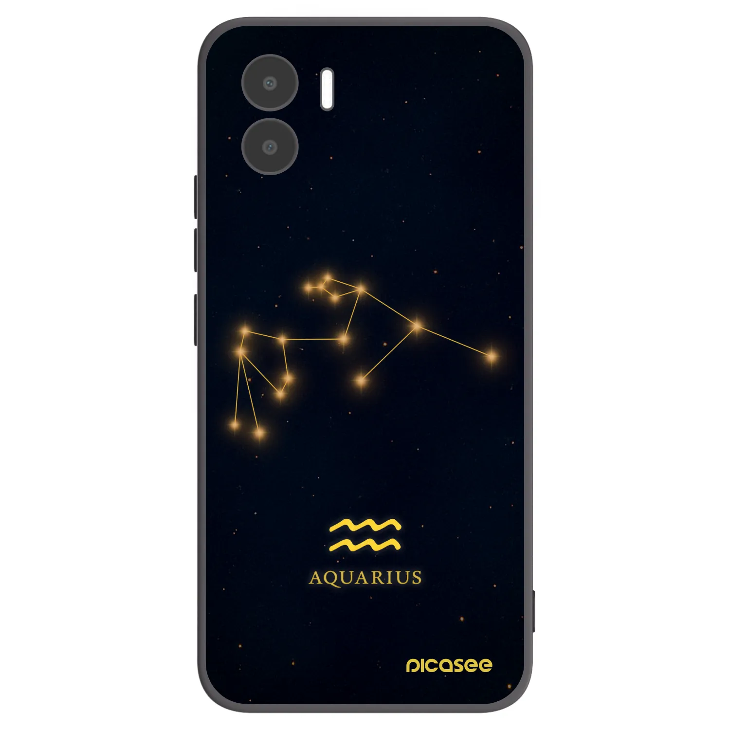 Picasee Xiaomi Redmi A1 Hülle - Schwarzes Silikon - AQUARIUS