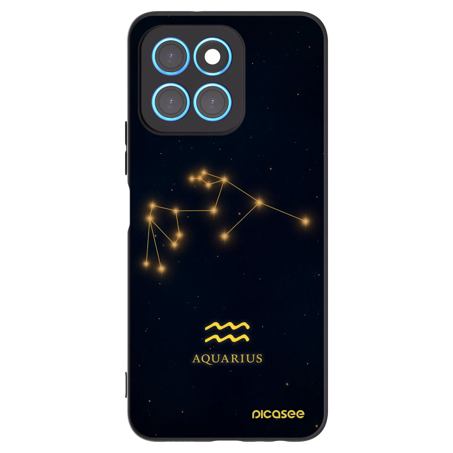 Picasee Honor X8 5G Hülle - Schwarzes Silikon - AQUARIUS