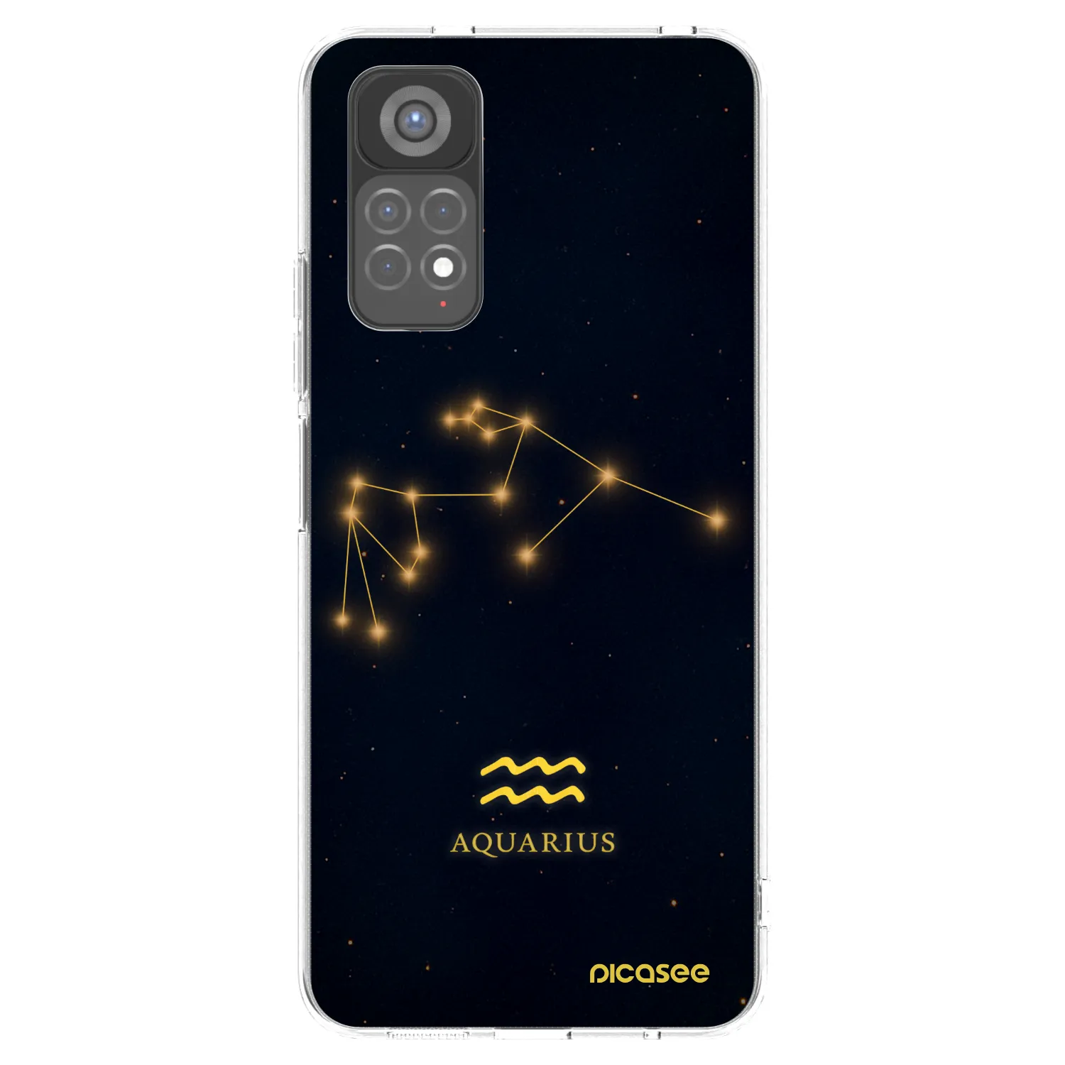 Picasee Xiaomi Redmi Note 11S 5G Hülle - Transparentes Silikon - AQUARIUS