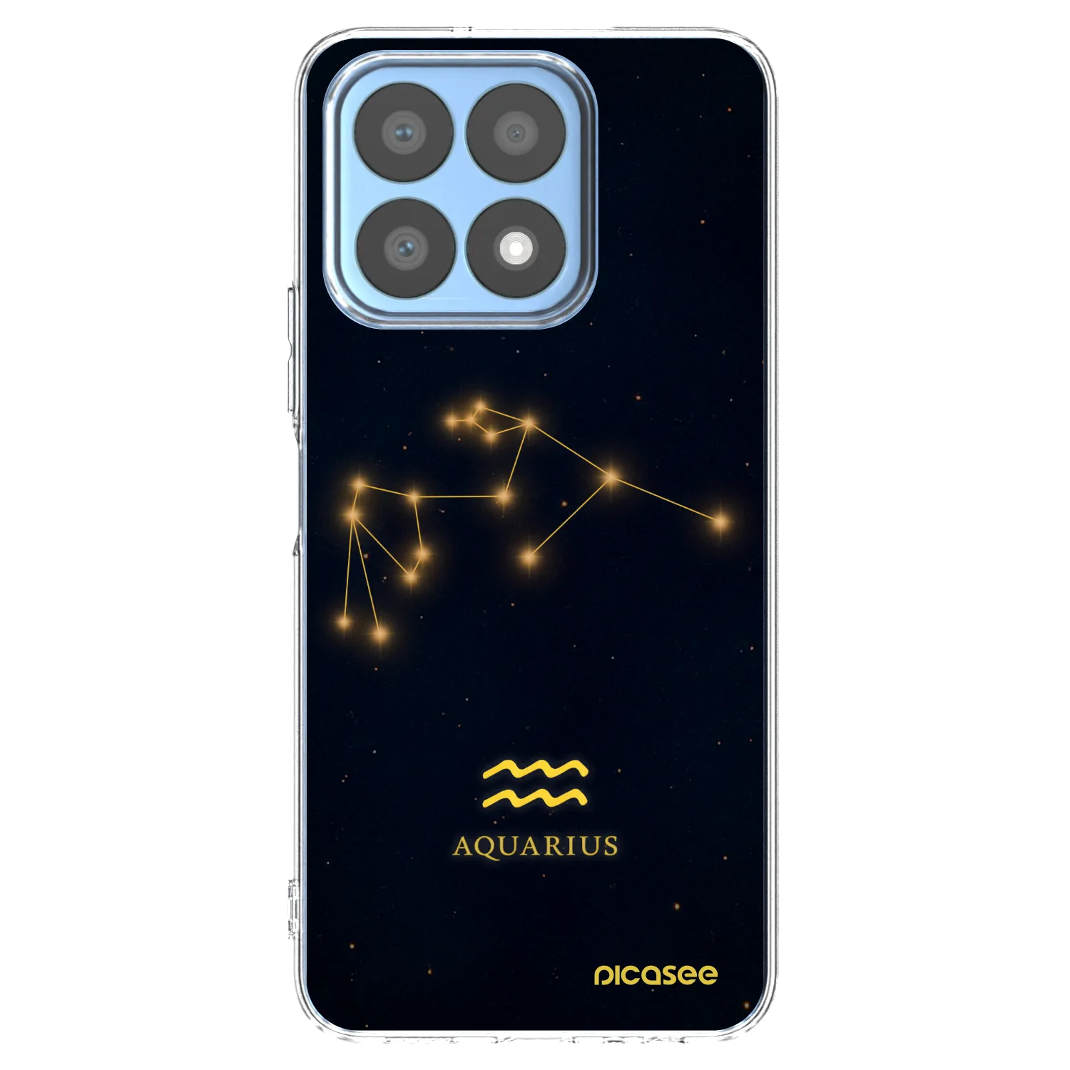 Picasee Honor X8a Hülle - Transparentes Silikon - AQUARIUS