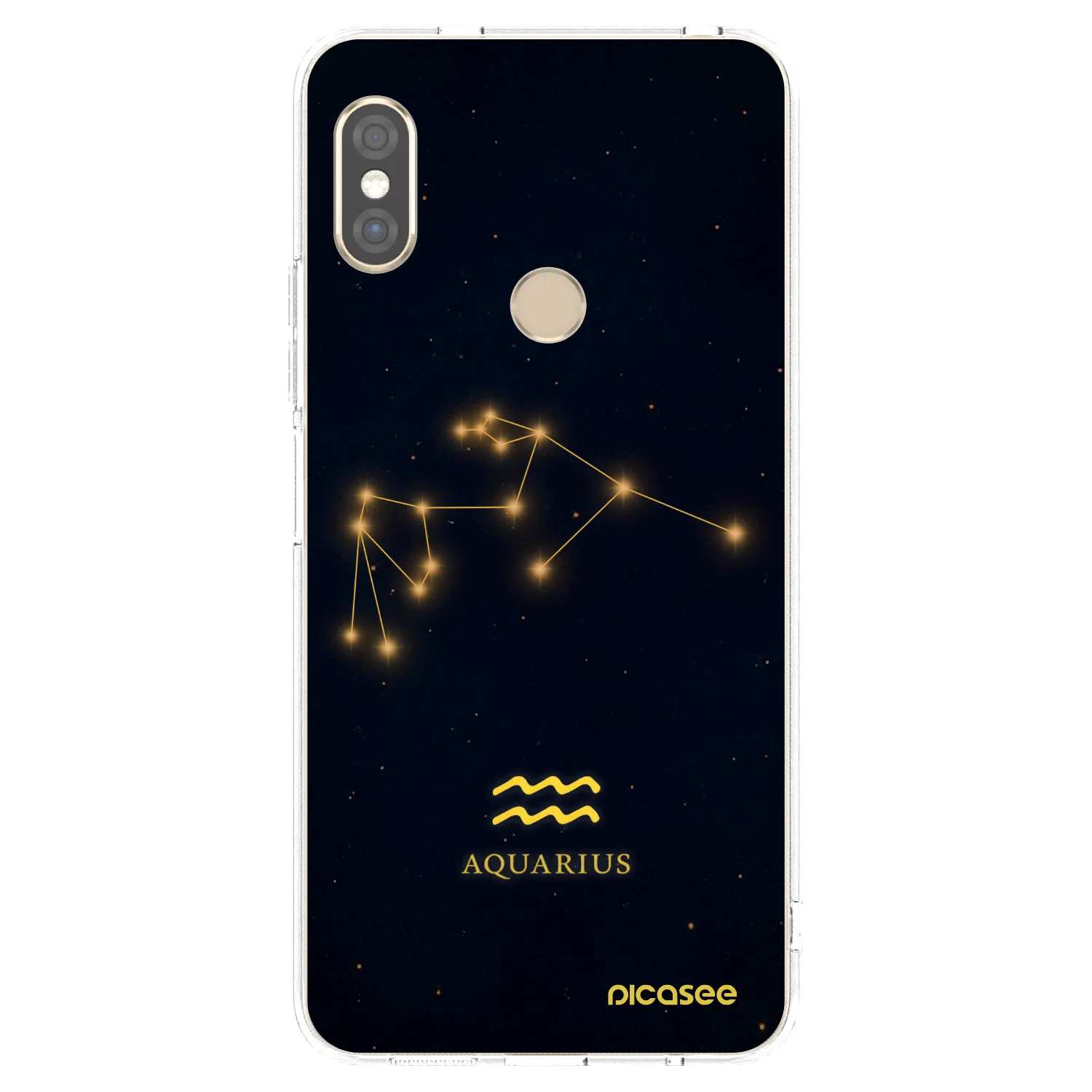 Picasee Xiaomi Redmi Note 5 Global Hülle - Transparentes Silikon - AQUARIUS