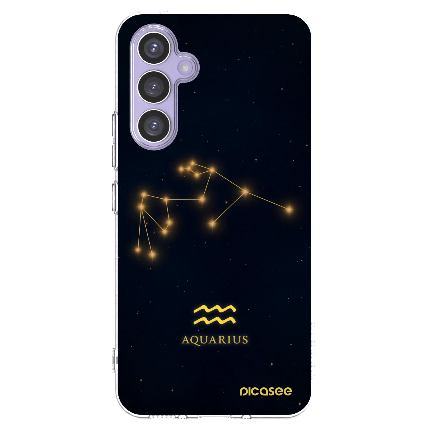 Picasee Samsung Galaxy A54 5G A546B Hülle - Transparentes Silikon - AQUARIUS