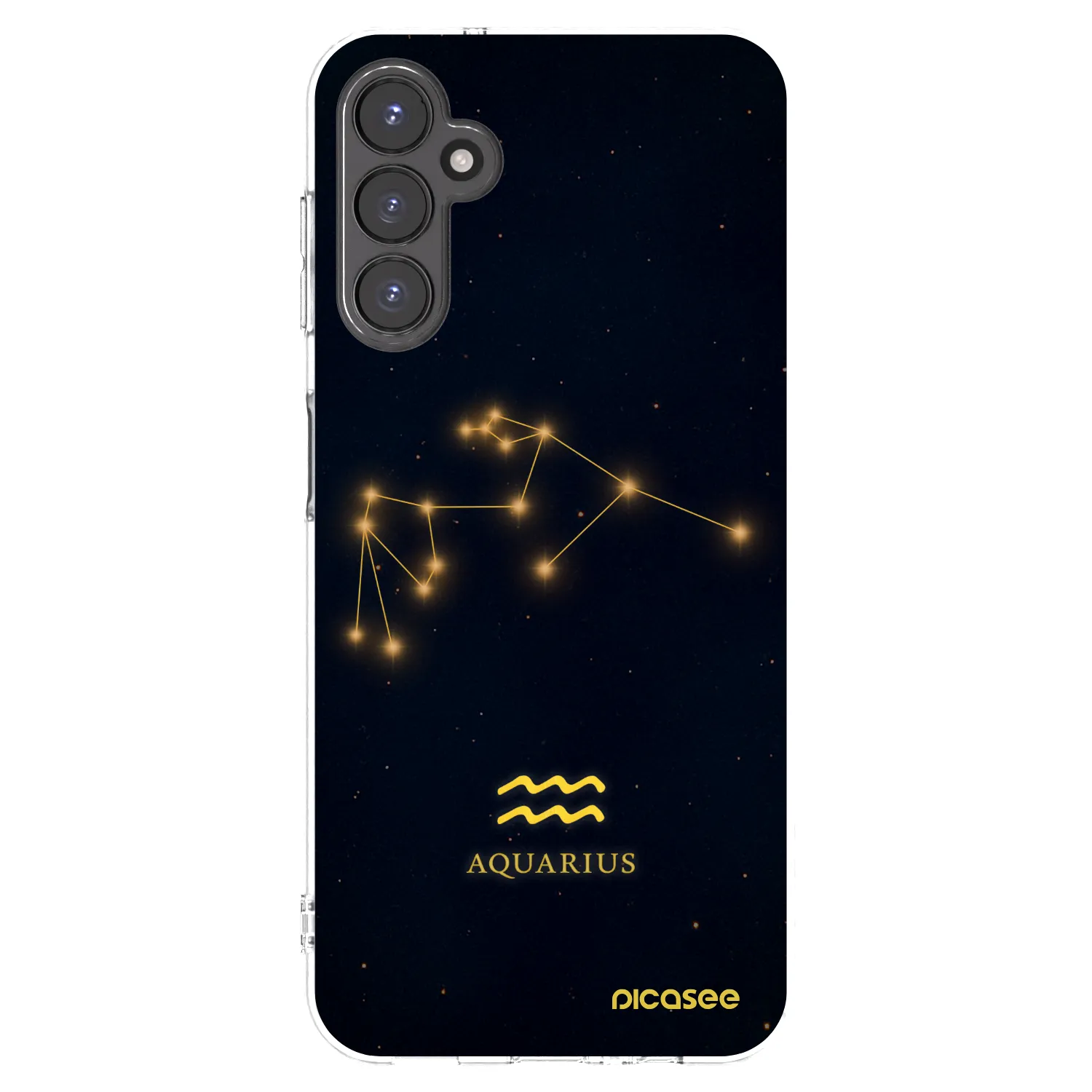 Picasee Samsung Galaxy A14 5G A146P Hülle - Transparentes Silikon - AQUARIUS