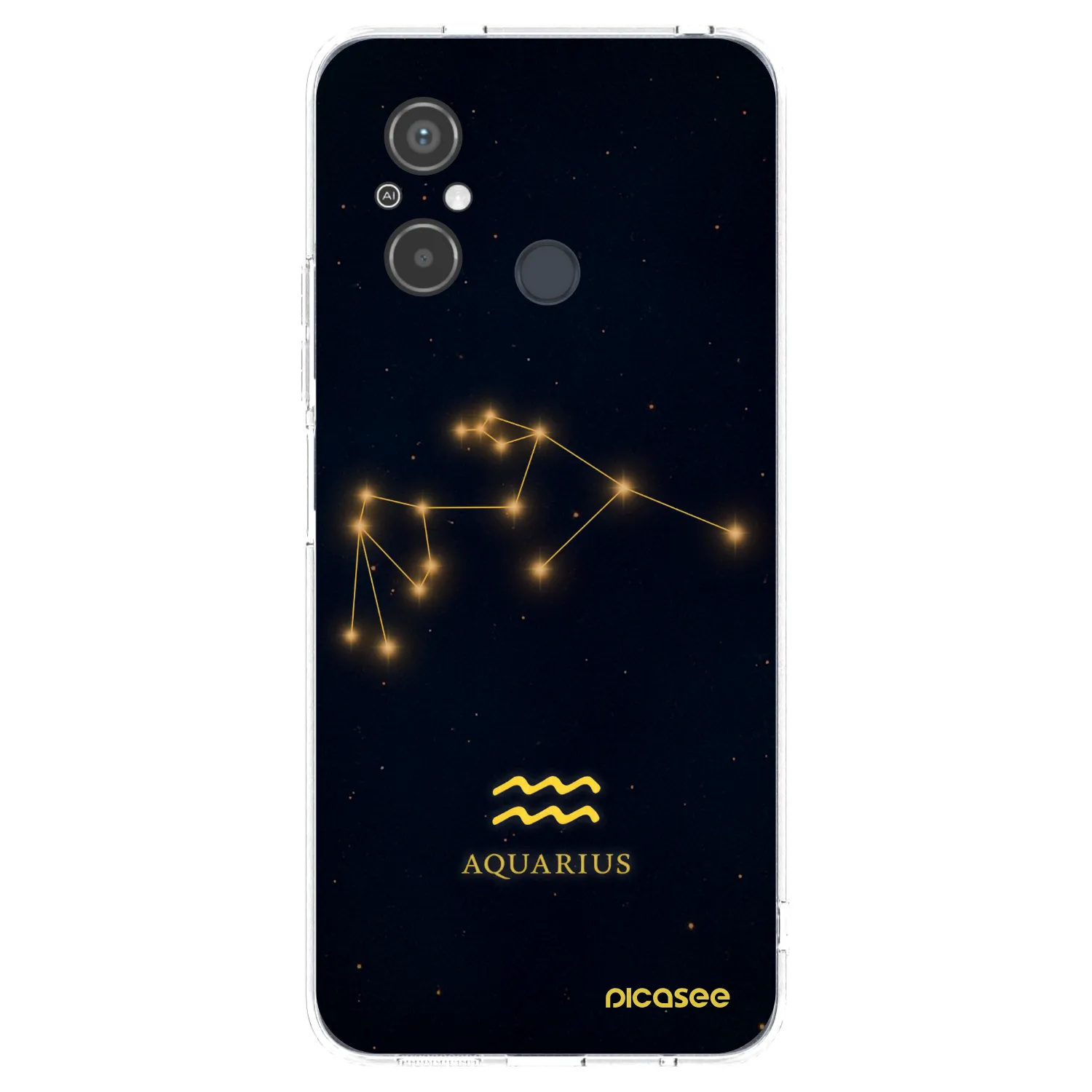 Picasee Xiaomi Redmi 12C Hülle - Transparentes Silikon - AQUARIUS