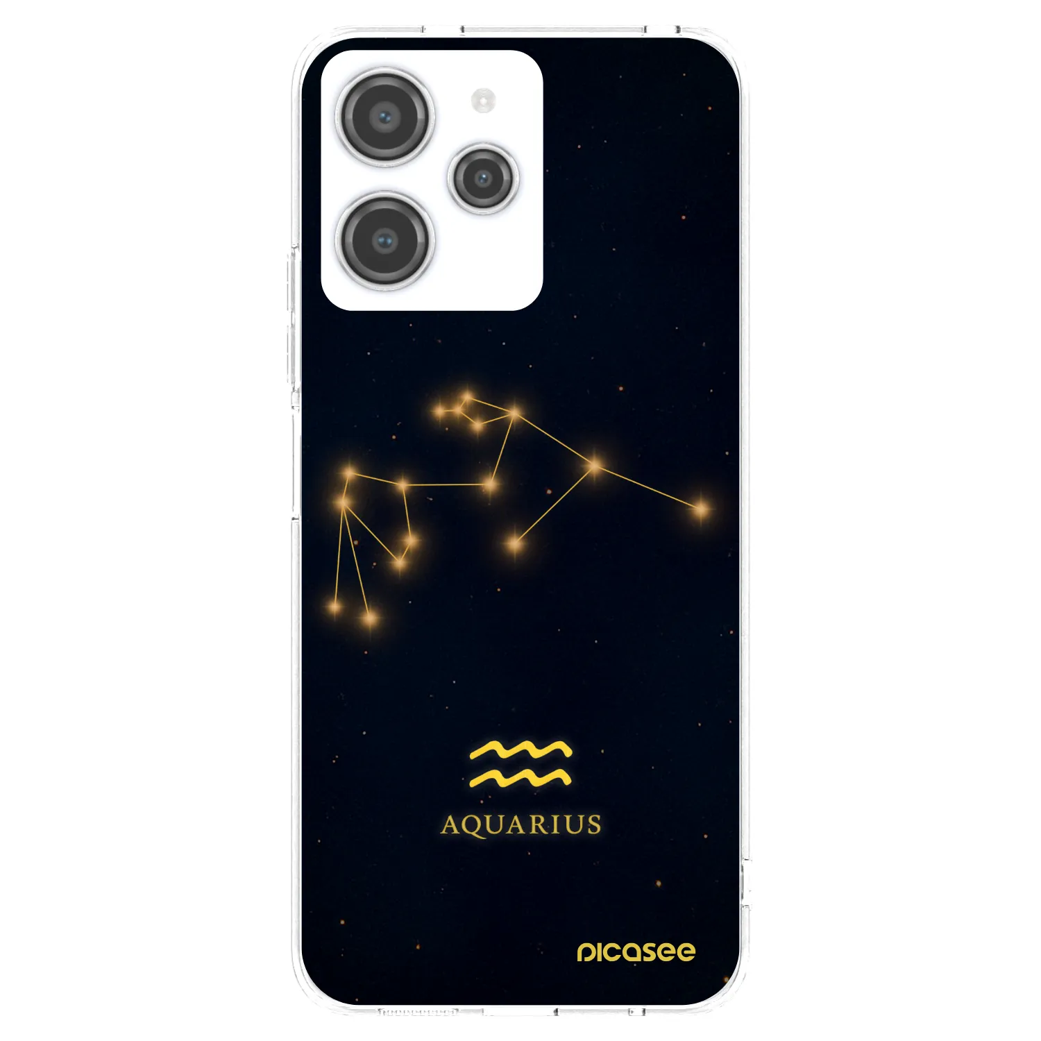 Picasee Xiaomi Redmi 12 4G Hülle - Transparentes Silikon - AQUARIUS