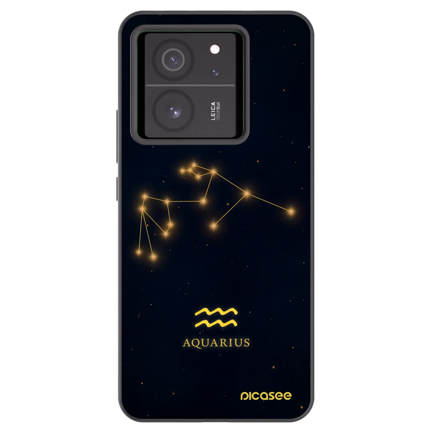 Picasee Xiaomi 13T Hülle - Schwarzes Silikon - AQUARIUS