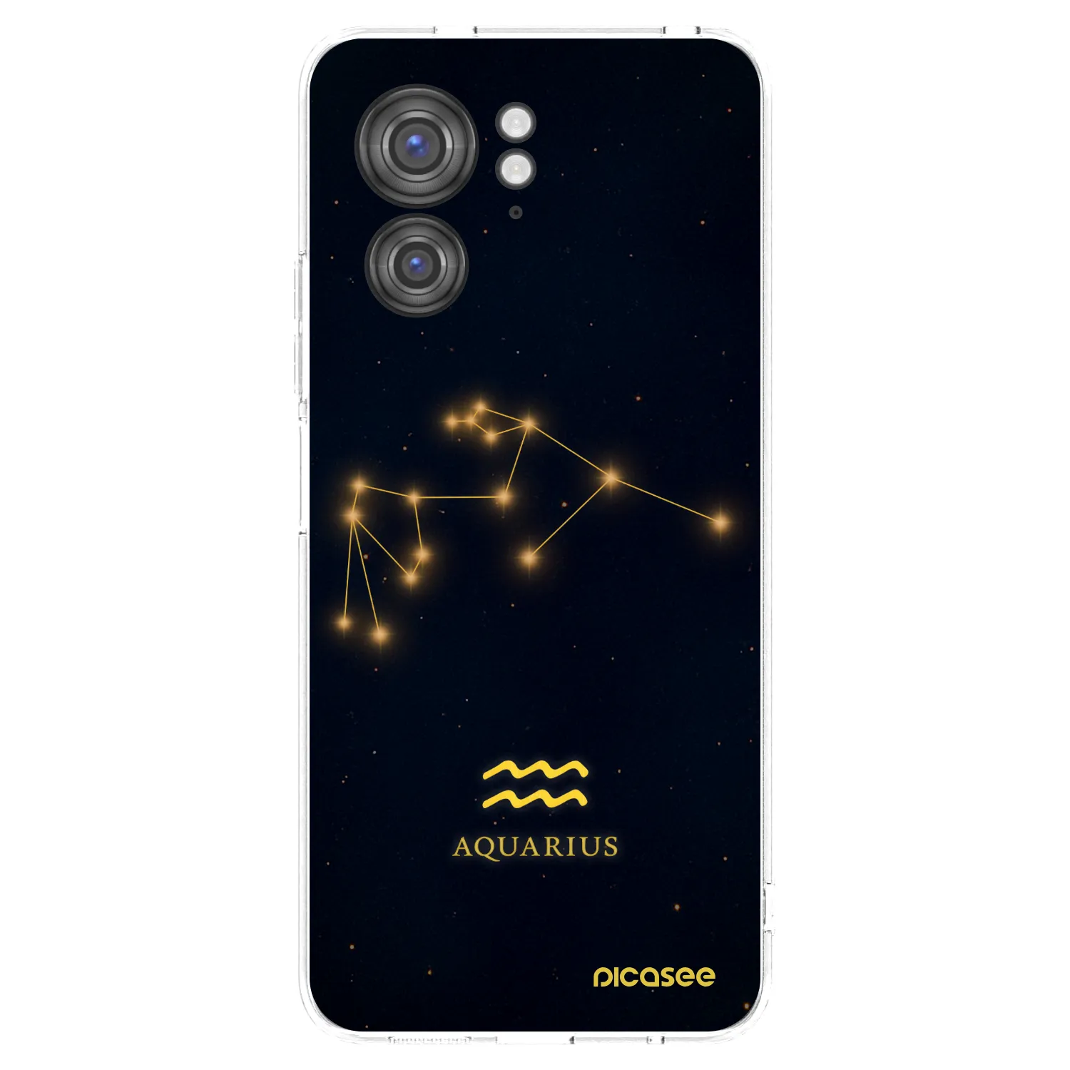 Picasee Motorola Edge 40 Hülle - Transparentes Silikon - AQUARIUS