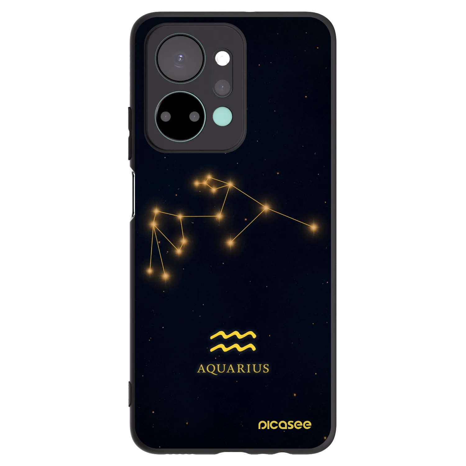 Picasee Honor X7a Hülle - Schwarzes Silikon - AQUARIUS